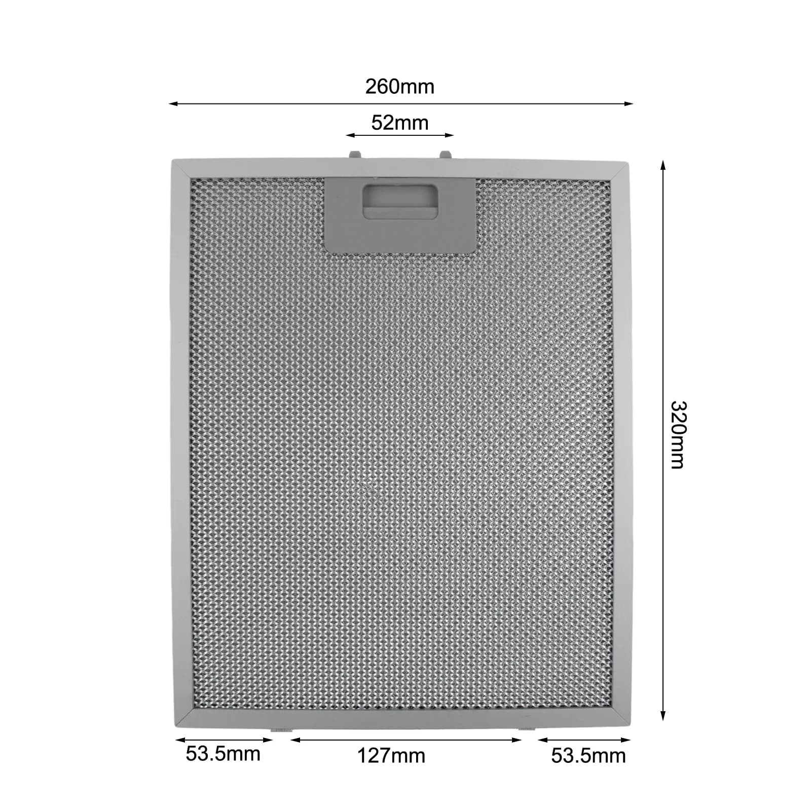 2 pièces filtres pour hotte de cuisine filtre de ventilation d'extracteur de maille métallique 320x2