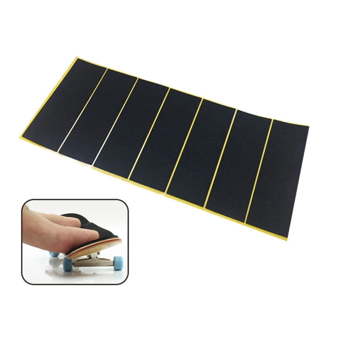 Autocollants noirs pour touche, bande arina non coupée, en mousse, 38mm x 110mm, 20 pièces/lot