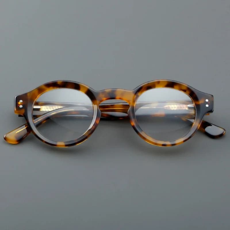 Plaque circulaire monture de lunettes rétro Ultra légère monture de lunettes pour hommes à la mode o