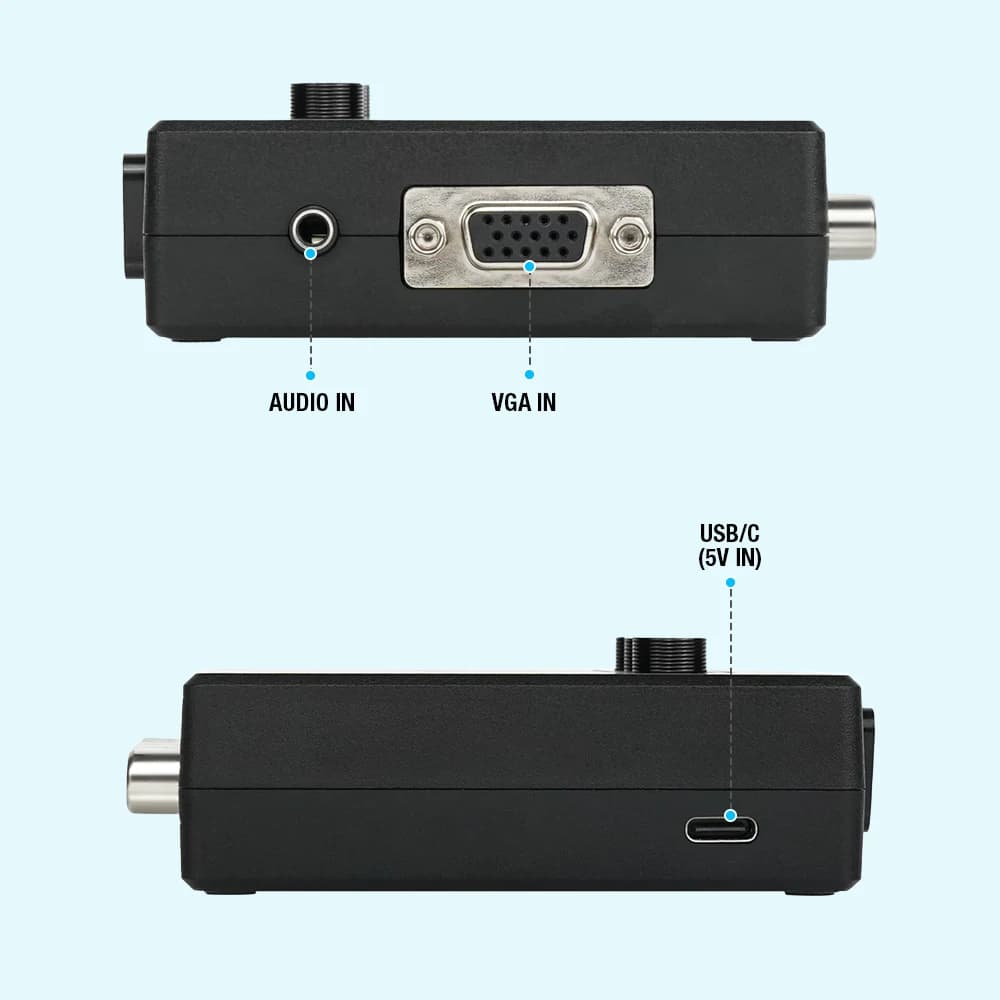 Convertisseur de signal vidéo BitFunx RGBS (Scart) ou VGA vers YPBPR, transcodeur RGBS vers composan