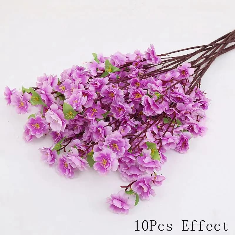 Bouquet de fleurs artificielles Sakura, pour fête de jardin, mariage, décoration de salle de maison,