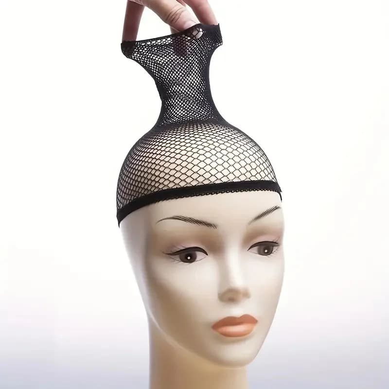 Filets à cheveux élastiques extensibles de haute qualité, bonnets de perruque en maille à extrémités