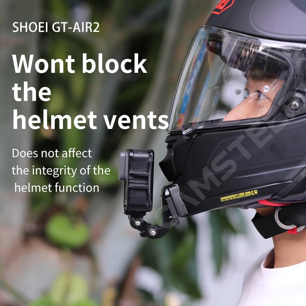 Pour SHOEI GT Air2 casque support de menton en aluminium personnalisé pour GoPro Hero 13 12 11 10 DJ