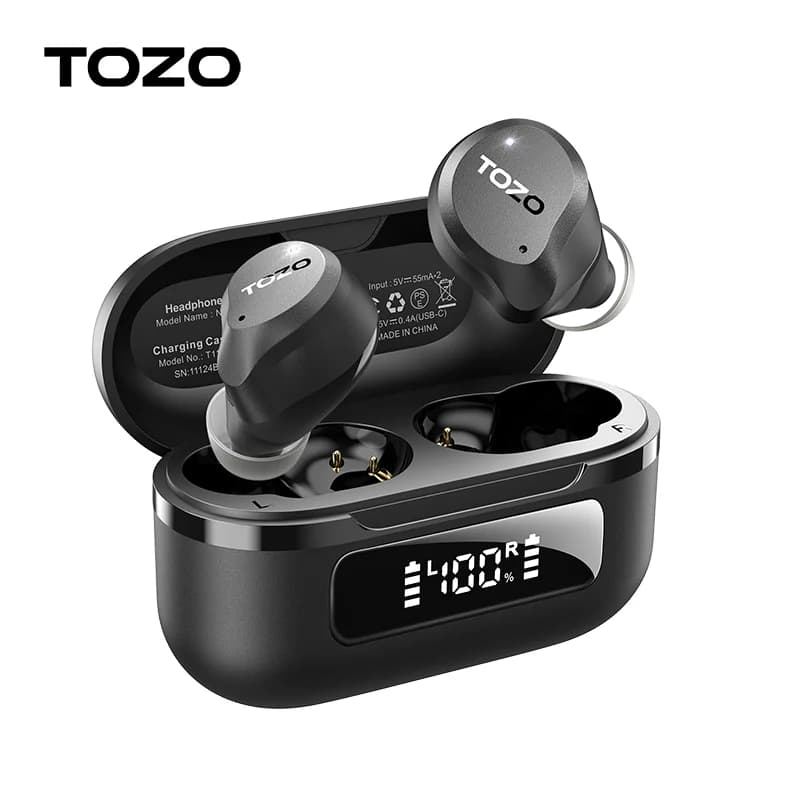 TOZO nouveau écouteurs sans fil NC9 hybride suppression Active du bruit, écouteurs Bluetooth avec so