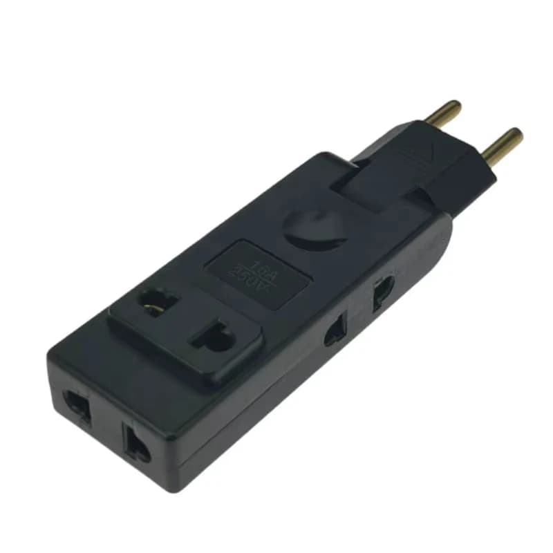 Extension de prise murale 4 en 1, prise électrique ue, adaptateur de prise à 180 degrés, adaptateur 