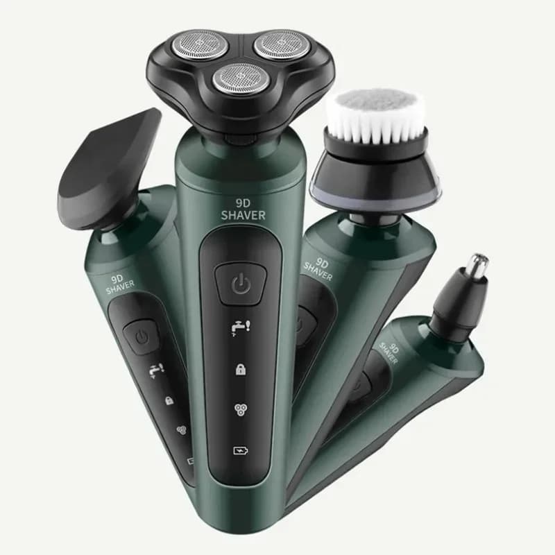 Rasoirs électriques étanches pour hommes, tondeuse électrique, support de rasoir, utilisation à sec,