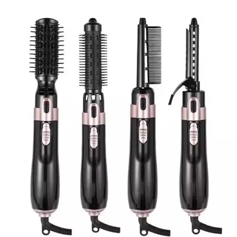 Ensemble de brosses sèche-cheveux multifonctions à air chaud, peigne boucleur, têtes de brosse inter
