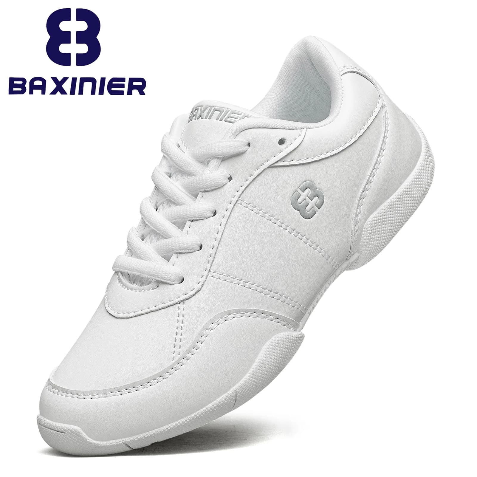 Chaussures de pom-pom girl blanches pour filles, baskets légères de compétition de joie pour jeunes,