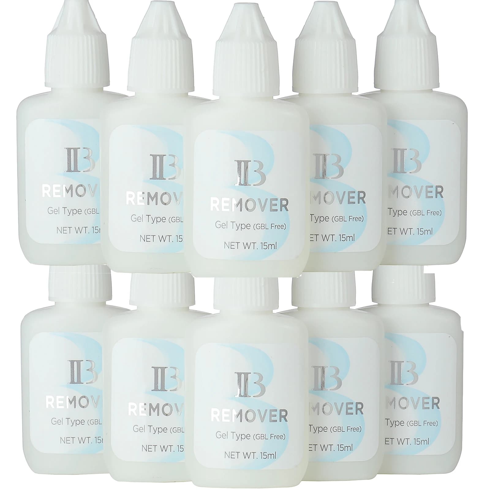 10 pièces I beauté dissolvant de colle GBL gratuit ib Extension de cils dissolvant de colle clair dé