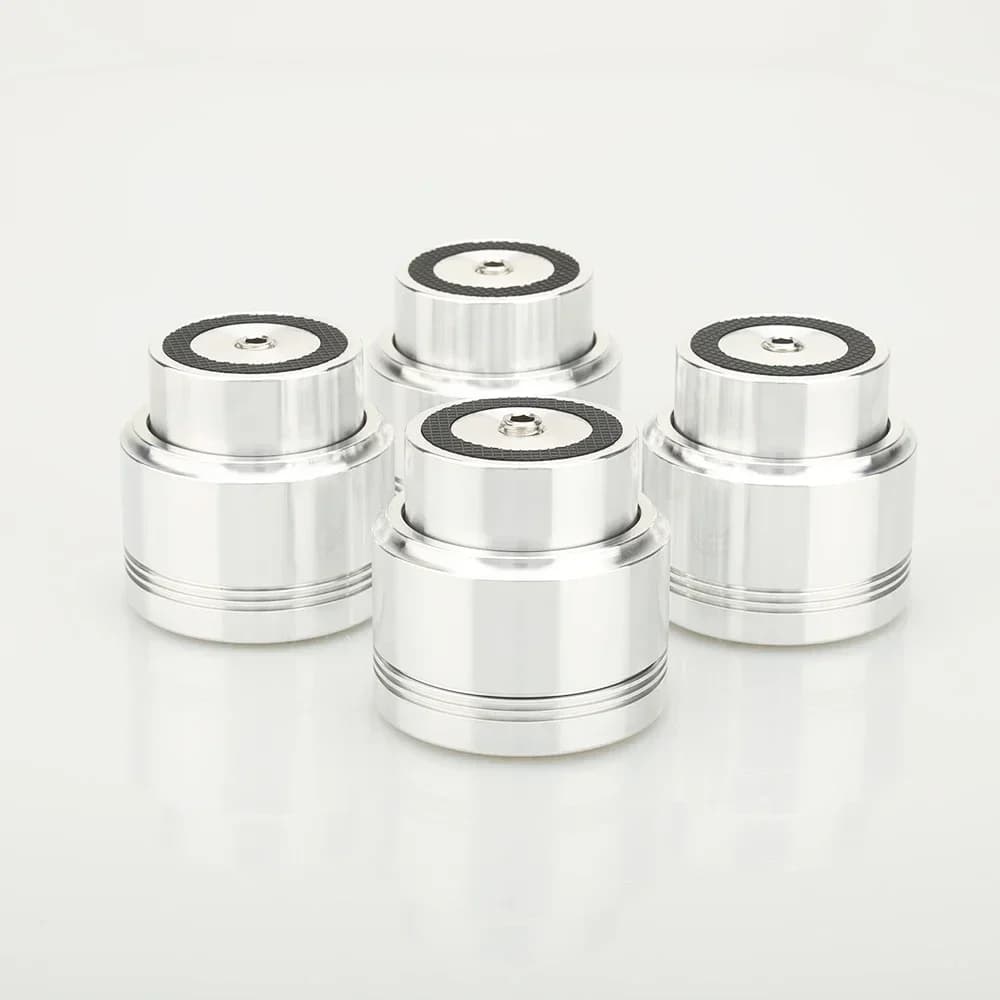 Haut-parleur flottant Maglev en alliage d'aluminium, support d'amplificateur, pointes de disques, le