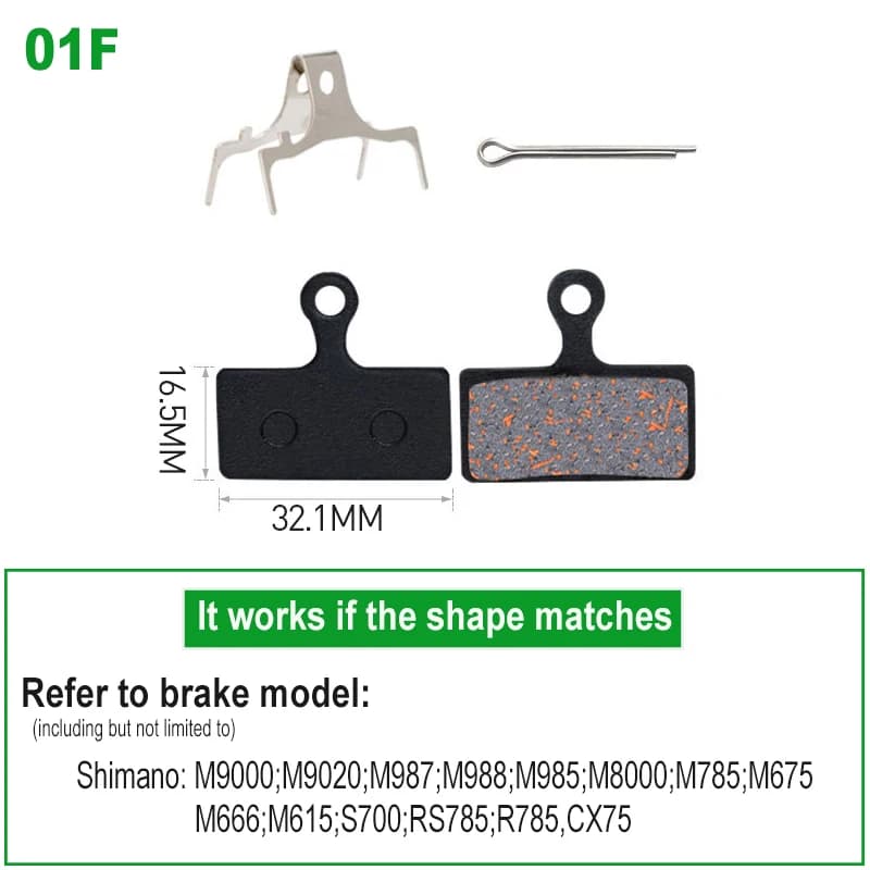 1 paire de plaquettes de frein à disque semi-métalliques pour vélo, pour SHIMANO SRAM AVID HAYES Mag