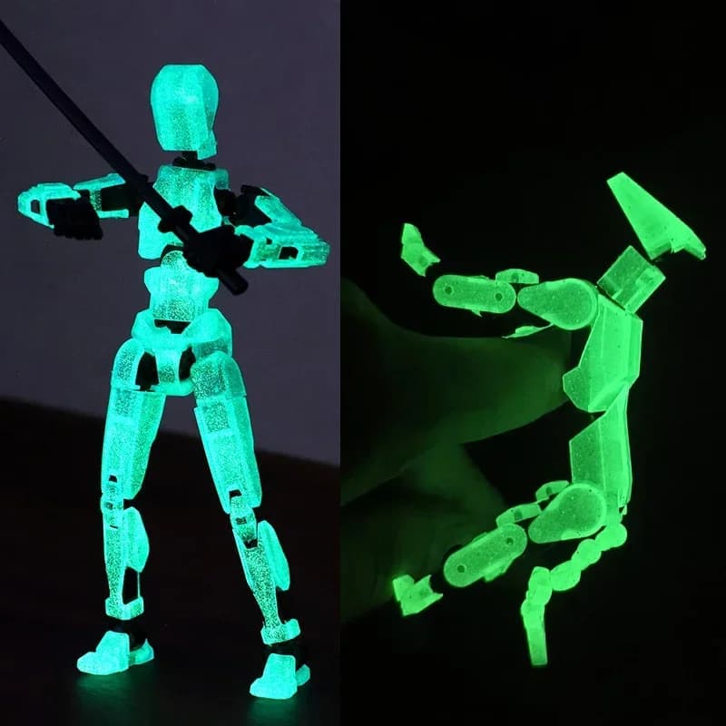 Bricolage lumineux T13 multi-articulé mobile Shapeshift Robot 3D imprimé Mannequin chanceux robot et