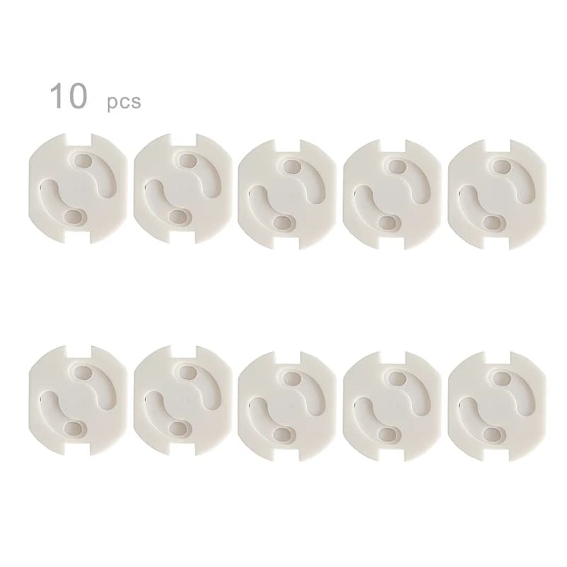 Couvercle de protection de prise électrique en plastique, lot de 10 pièces
