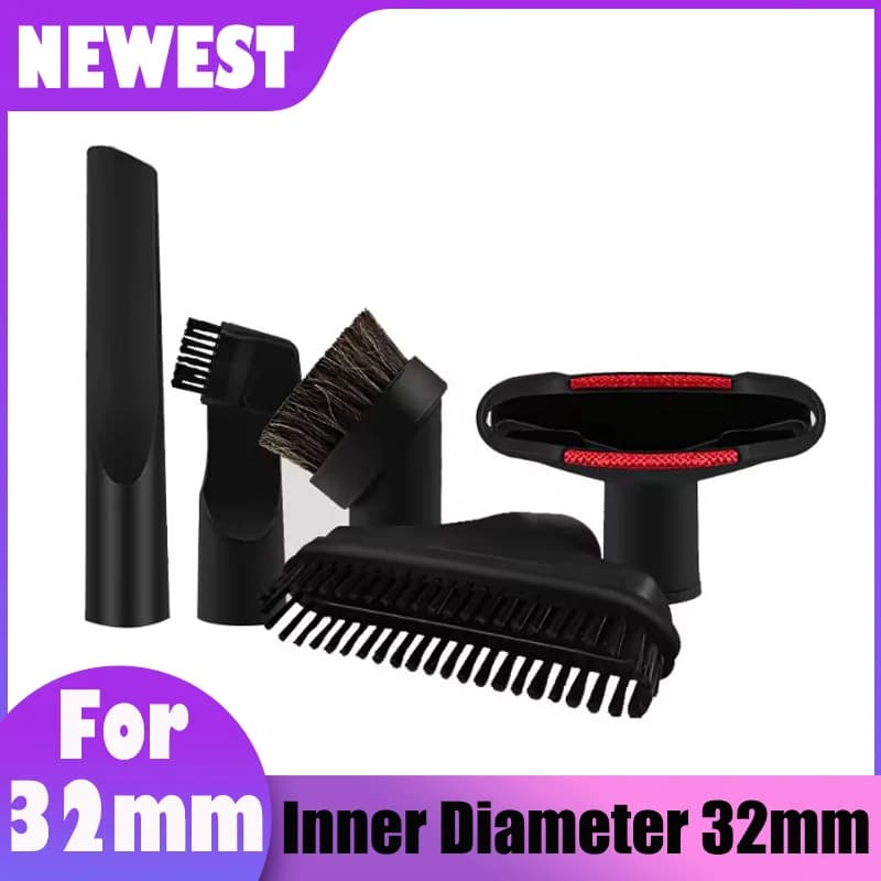 Tête de brosse pour aspirateur de voiture, buse de diamètre intérieur 32mm, adaptateur, fixation de 