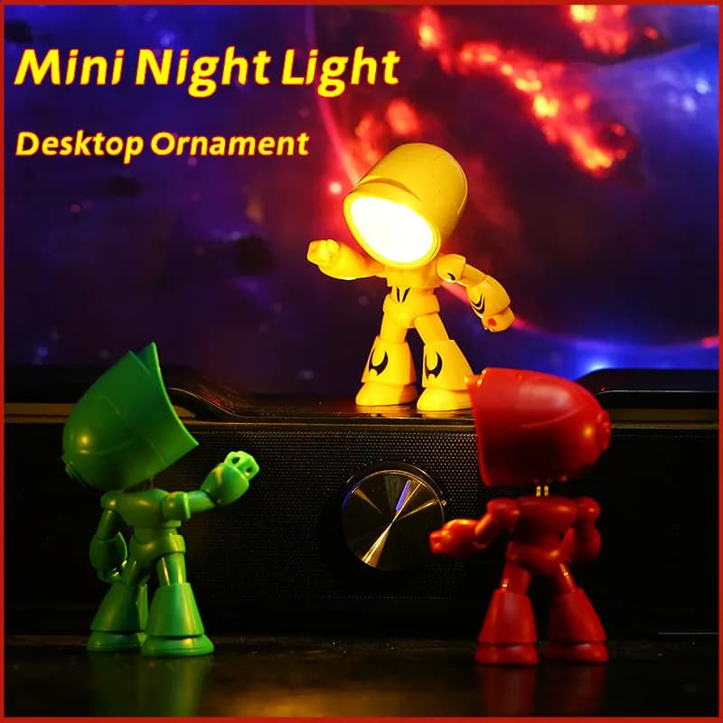 Mini veilleuse LED dessin animé mignon héros Police lampe de bureau ornement de bureau chevet chambr
