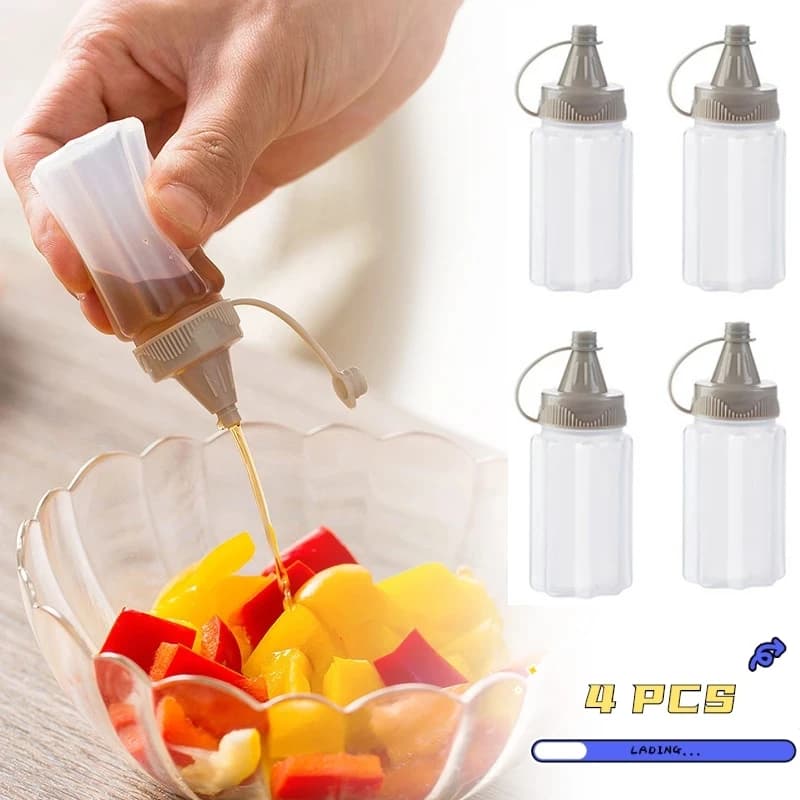 Mini bouteille de Sauce d'assaisonnement 3 pièces/ensemble, petits conteneurs, jolies bouteilles de 