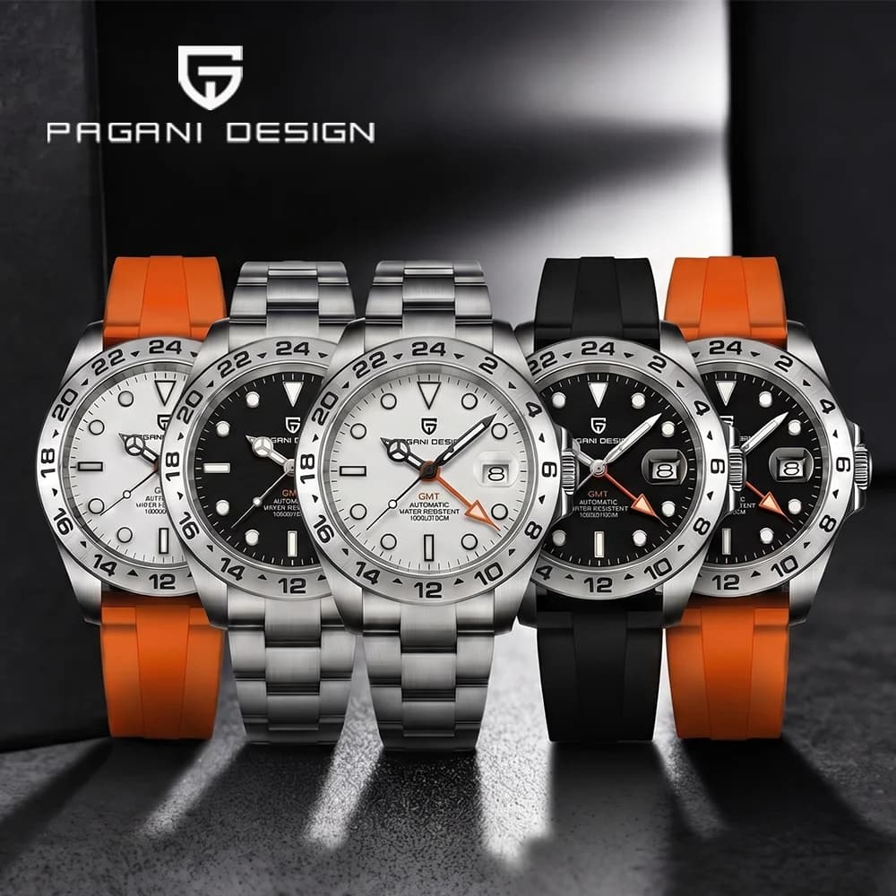 Pagani Design 2026 Nouvelle Montre de Plongée Homme 42 mm Saphir Mécanique Automatique GMT Étanche 1
