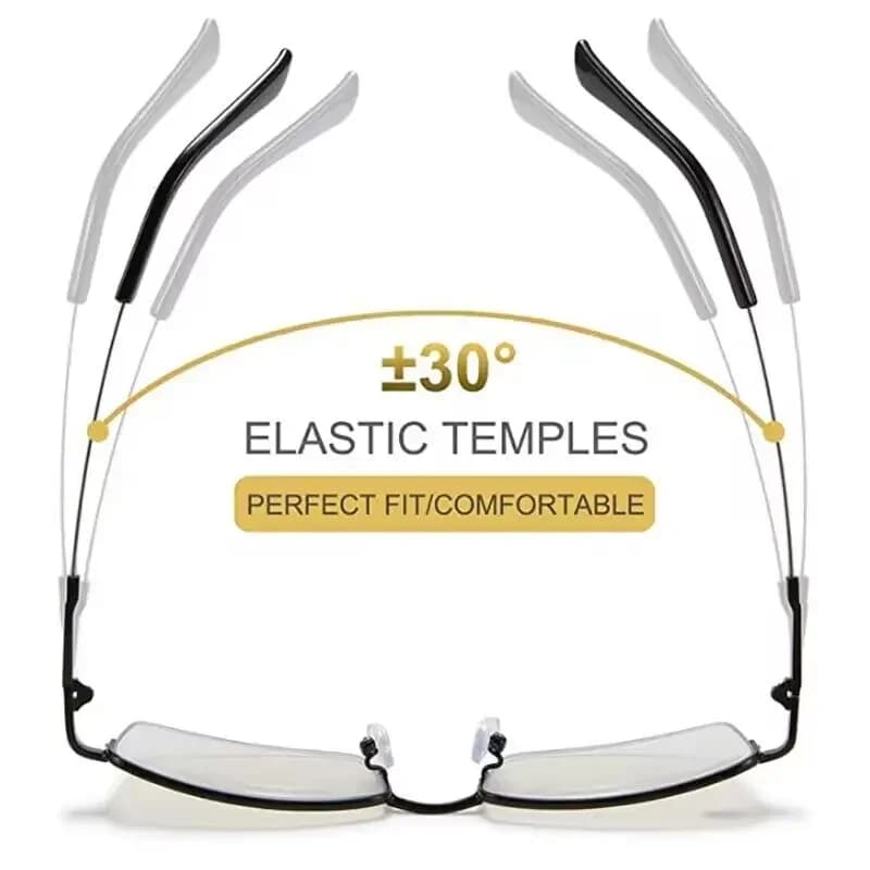 Clara Vida-Lunettes de lecture photochromiques progressives pour hommes et femmes, alliage de titane