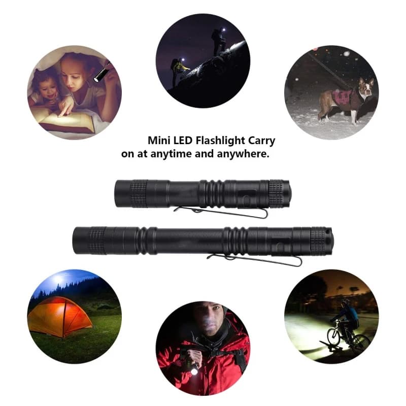 Mini lampe de poche à stylo LED portable, ultra lumineuse, lumens élevés, déterminer la lampe de poc