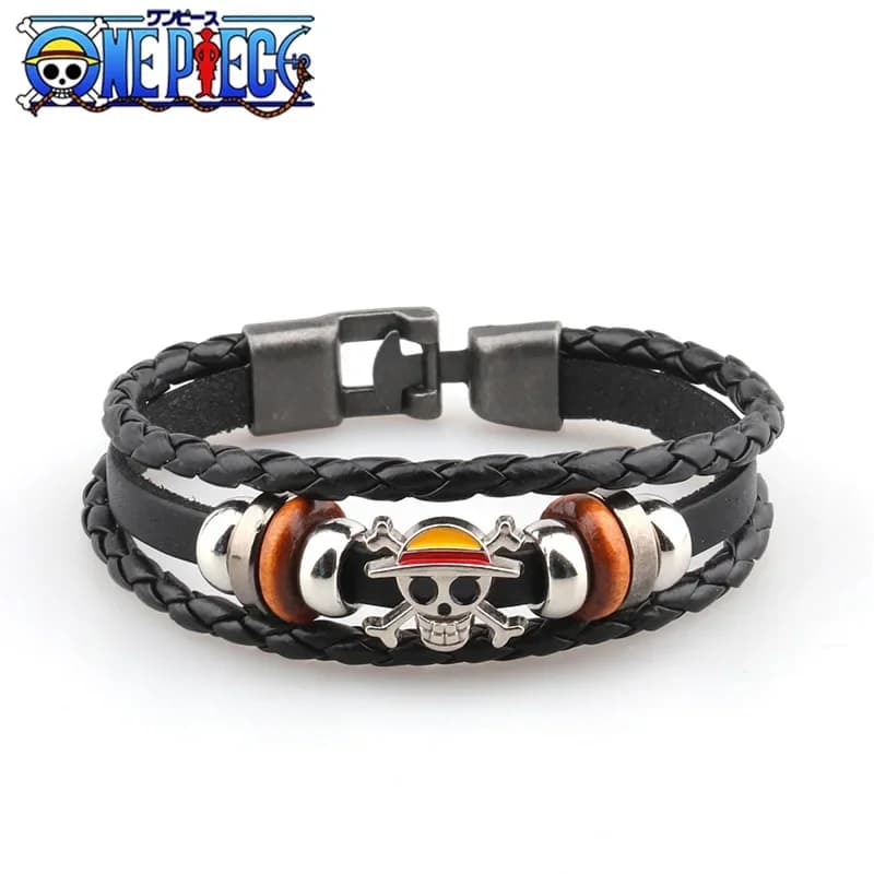 Bracelet une pièce en cuir Vintage européen et américain, périphériques d'animation, accessoires de 