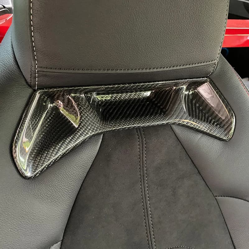 Couverture de revêtement d'habillage arrière de siège avant de voiture, 2 pièces, style de voiture p