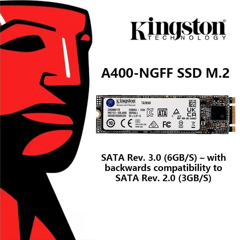 Kingston A400-NGFF SSD M.2 2280 disques SSD internes 2 to 1 to 480G 240G 120G M.2 SSD disque dur SAT