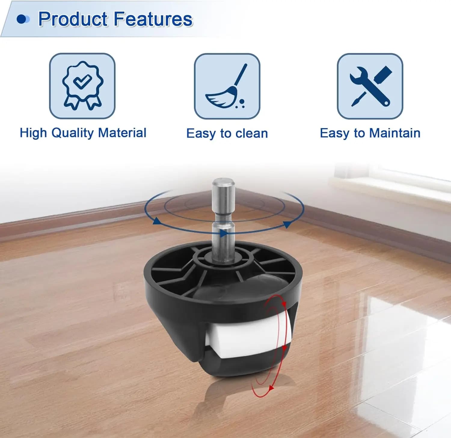Ensemble de roulettes de roue avant pour aspirateur Robot iRobot Roomba série 500 600 700 800 900 i7