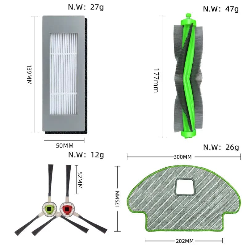 Compatible avec iRobot Roomba Combo R113840 R1138 Aspirateur Pièces de Rechange Brosse Principale La