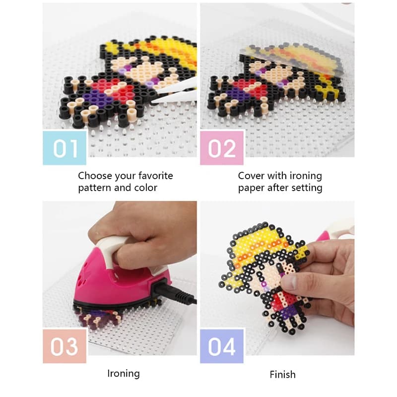 2000 pièces/sac 2.6mm Hama perles Puzzle Perlen perles de fer bricolage Perler fusible perle Intelli