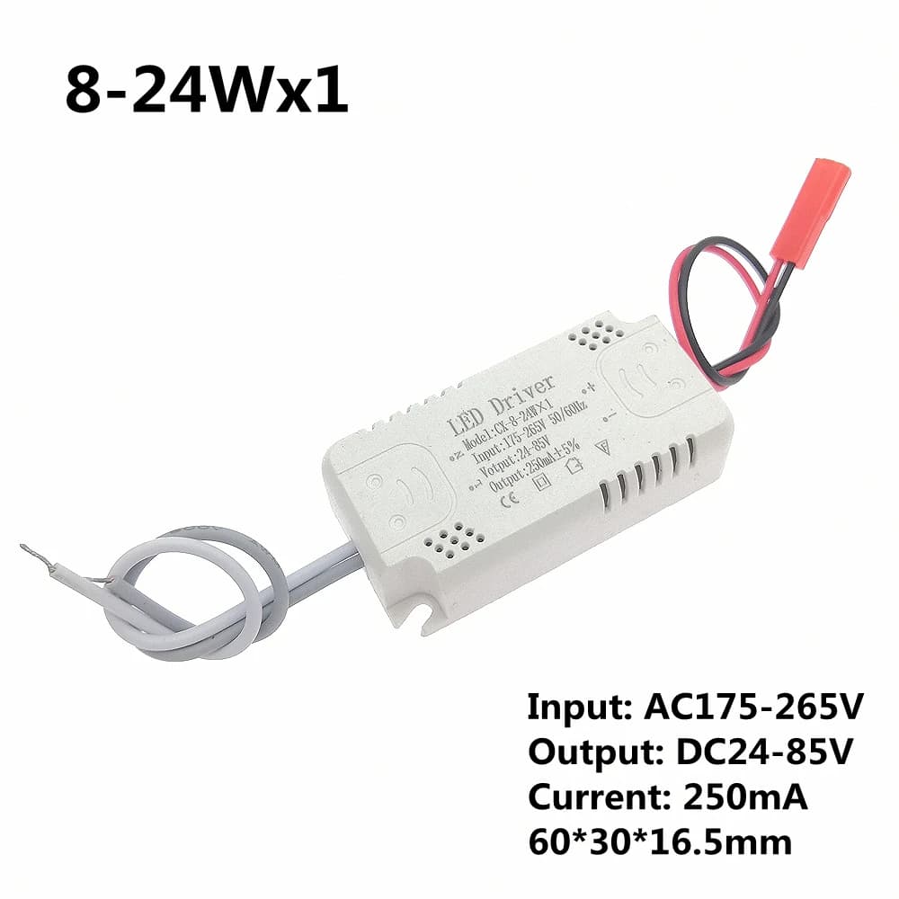 Pilote de puissance LED 250ma, 8-24x1w, 25-40x1w, 50-75x1w, 220V, transformateurs d'éclairage pour r