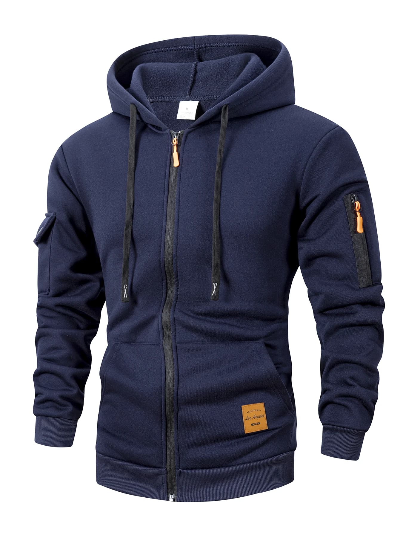 2025 nouveau automne hommes sweats à manches longues veste à capuche fermeture à glissière veste mâl
