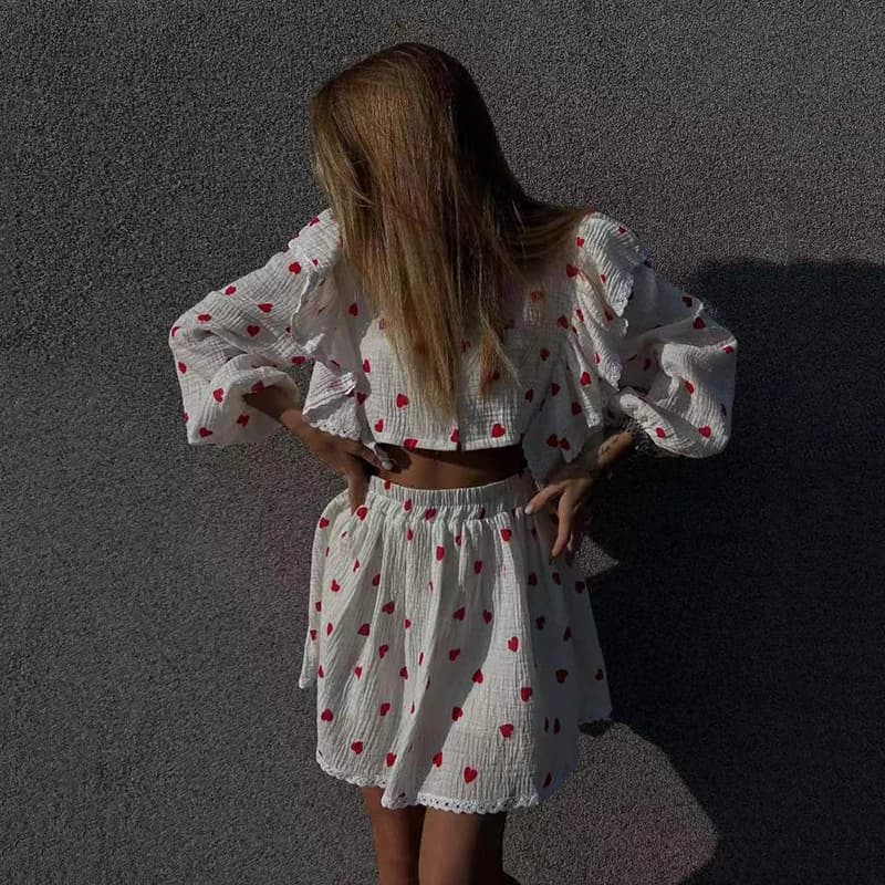 Ensembles de jupes en coton et lin pour dames, col en V, simple boutonnage, mini jupe en Y, beaux ol