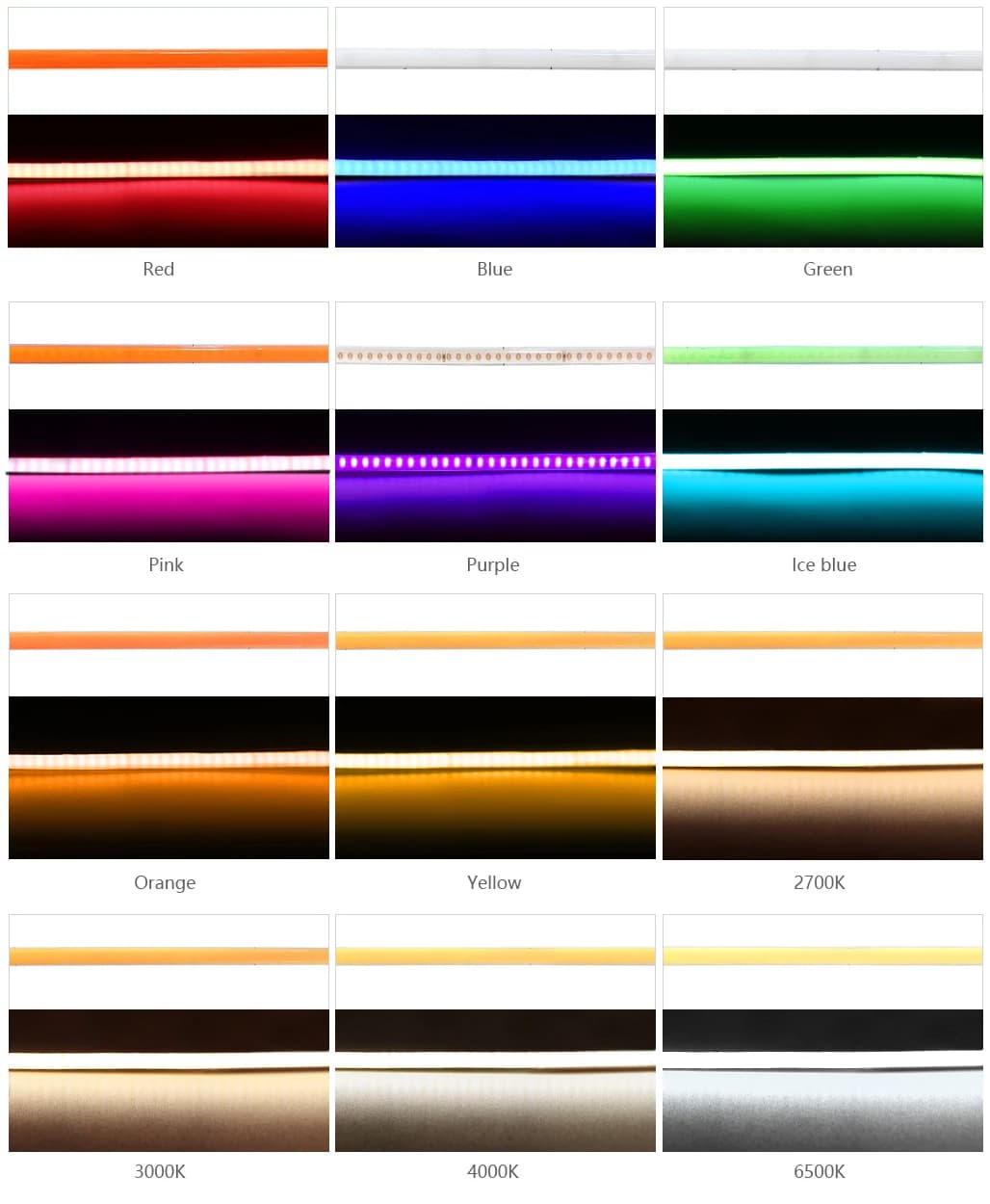 Bande lumineuse LED COB Flexible, 4mm/5mm, pour bricolage, décoration d'intérieur, 400LED/m, 9 coule