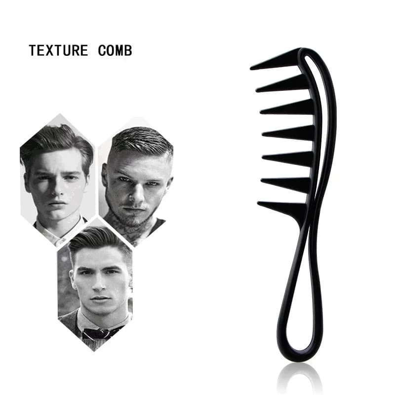 Ensemble de peignes à huile épais en plastique portable, brosse à cheveux coiffante classique, peign