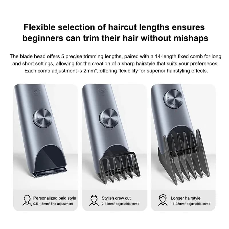 Tondeuse à cheveux MIJIA 2, tondeuse à barbe professionnelle, machine à couper les cheveux étanche I