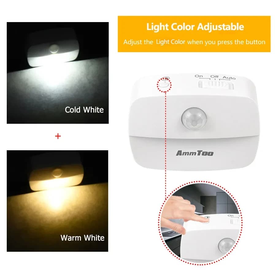 LED veilleuse capteur de mouvement lumière 220V EU Plug In capteur de mouvement intelligent lumière 