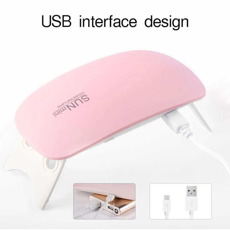 Bureau séchage lampe à ongles outil lampe de séchage des ongles Machine Portable Mini Usb 6W 3LED UV
