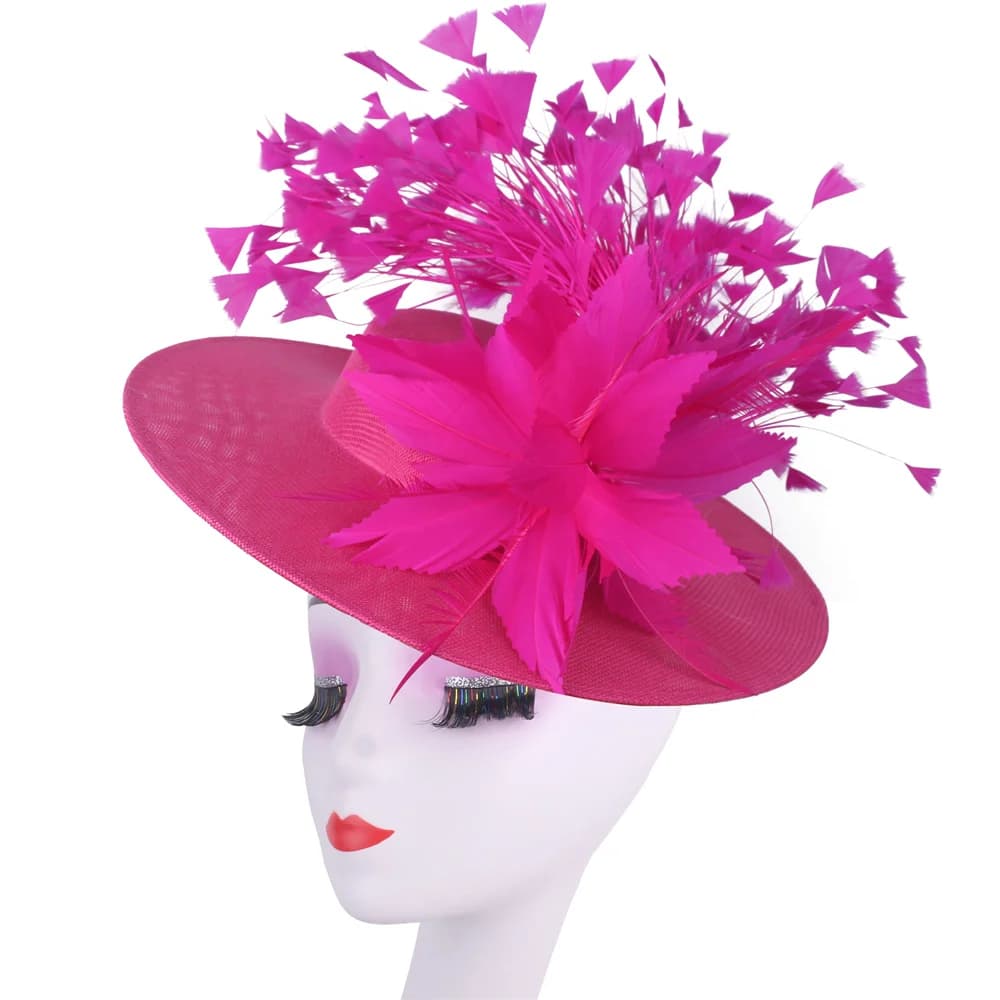 Mode plume Mariage Fascinator femmes événement formel Derby casque dames élégant Mariage chapellerie