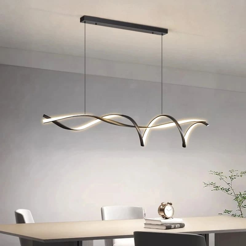 Plafonnier LED suspendu en verre au design moderne, éclairage d'intérieur, luminaire décoratif de pl