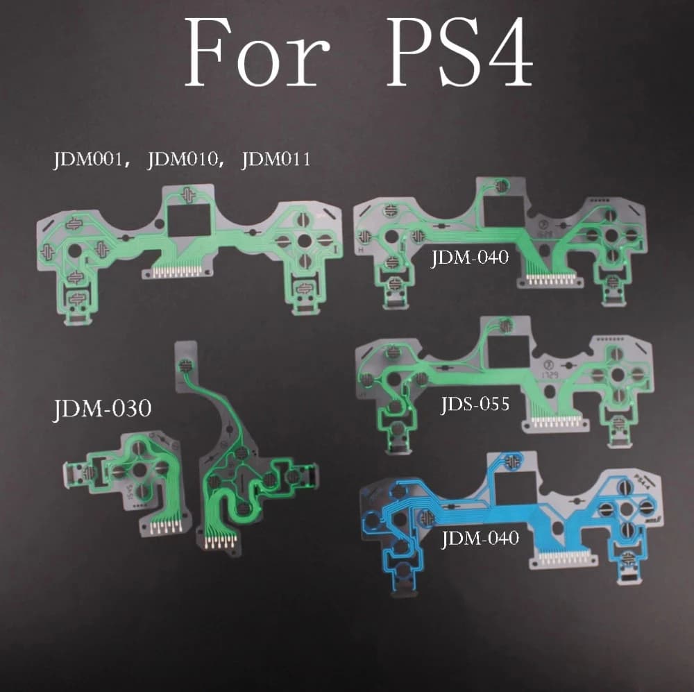 10 pièces Jdm Jds 010 011 030 040 055 pour Sony Dualshock 4 clavier à Film conducteur pour Ps4 Ps5 P
