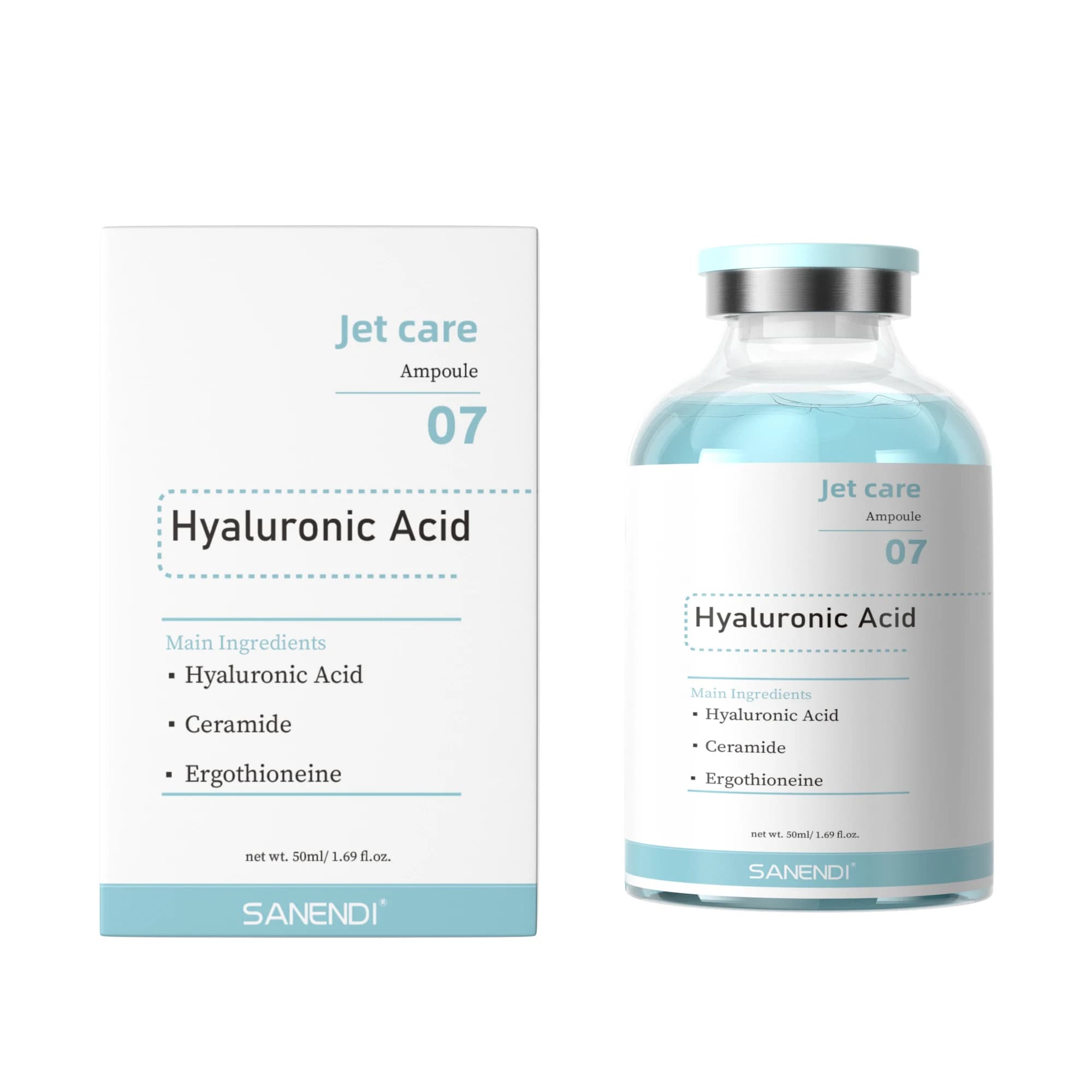 2520 Jet Peel sérum Ampoules Soins de la peau Anti-âge Acide hyaluronique Niacinamide Vitamine C E S