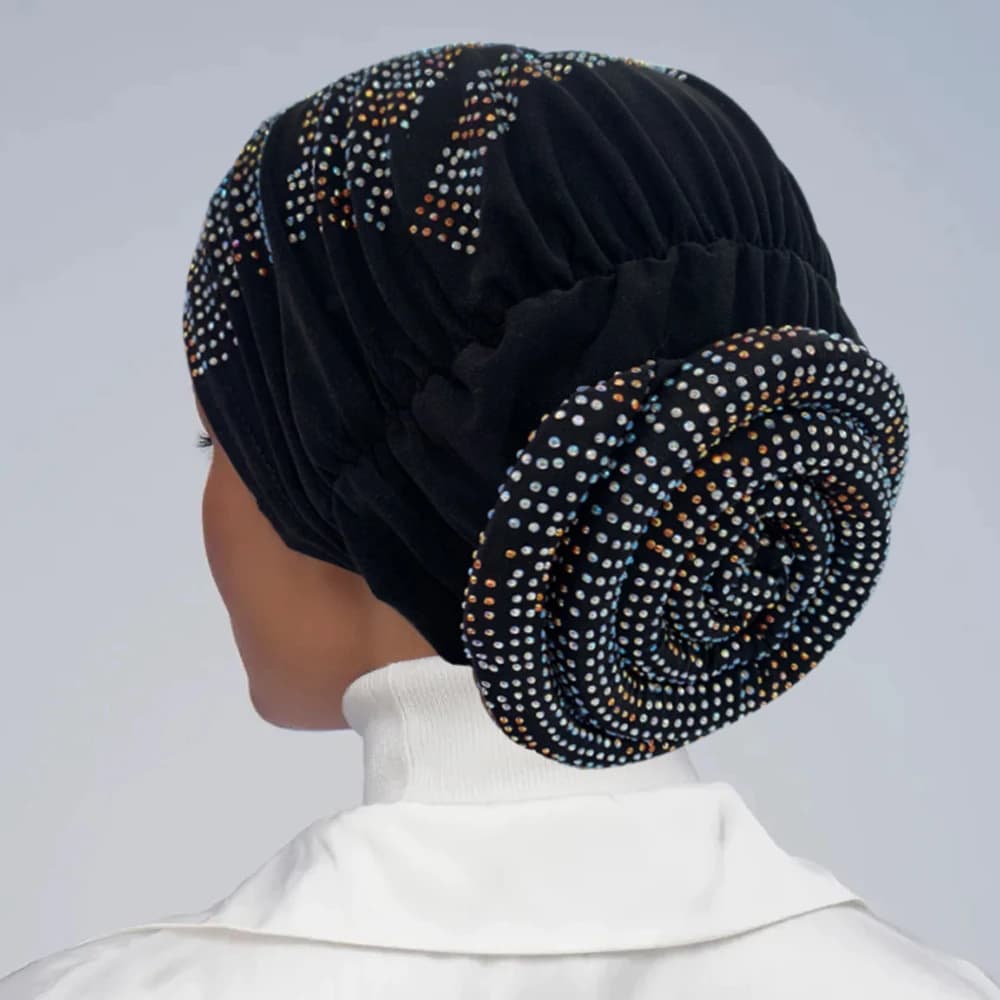 Turban élastique pour femmes musulmanes, bonnet Hijab, bandeau de sauna, casquettes africaines et in