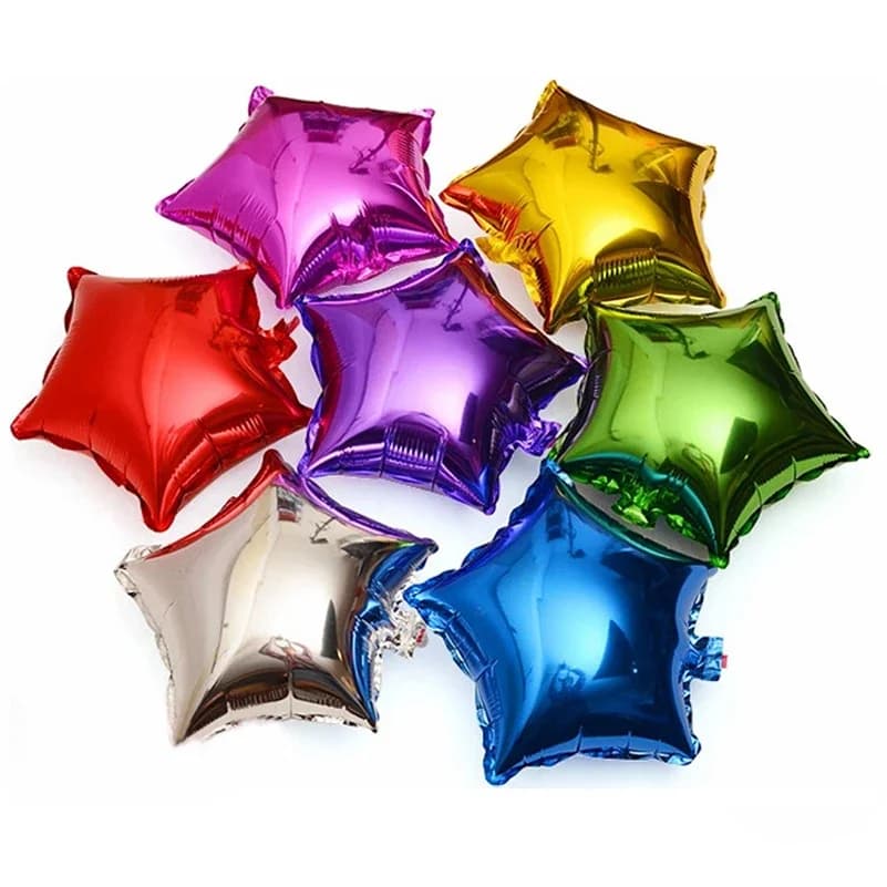 10 pièces 10 pouces or rose argent feuille étoile ballon anniversaire mariage fête de noël décor béb