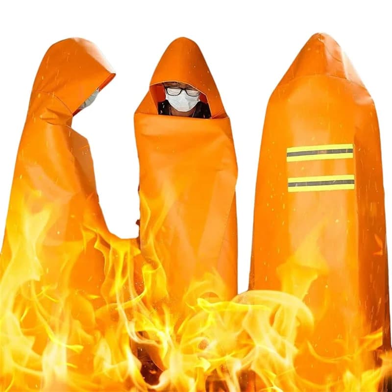 FLYY-Fire Fuga Cape Fuga Cape Home Fire Cape pour Situations d'urgence Équipement de sécurité