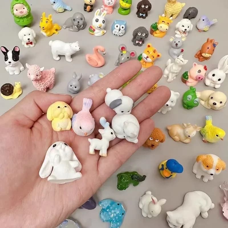 Sac ennemi animal mignon pour enfants, mini boîte ennemi, jouets modèles d'animaux de simulation, ca