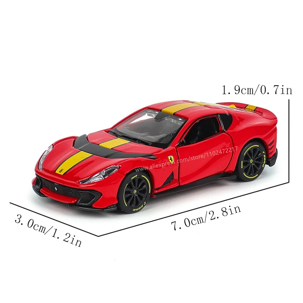 Bburago-Modèle de voiture Ferrari authentique pour enfants, éventuelles 1, 812, COMPETIZIONE, ENZO, 