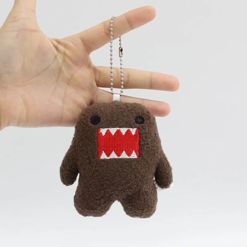 Kawaii mignon Domo Kun porte-clés en peluche Anime porte-clés charme pour sac clés cadeau Collection