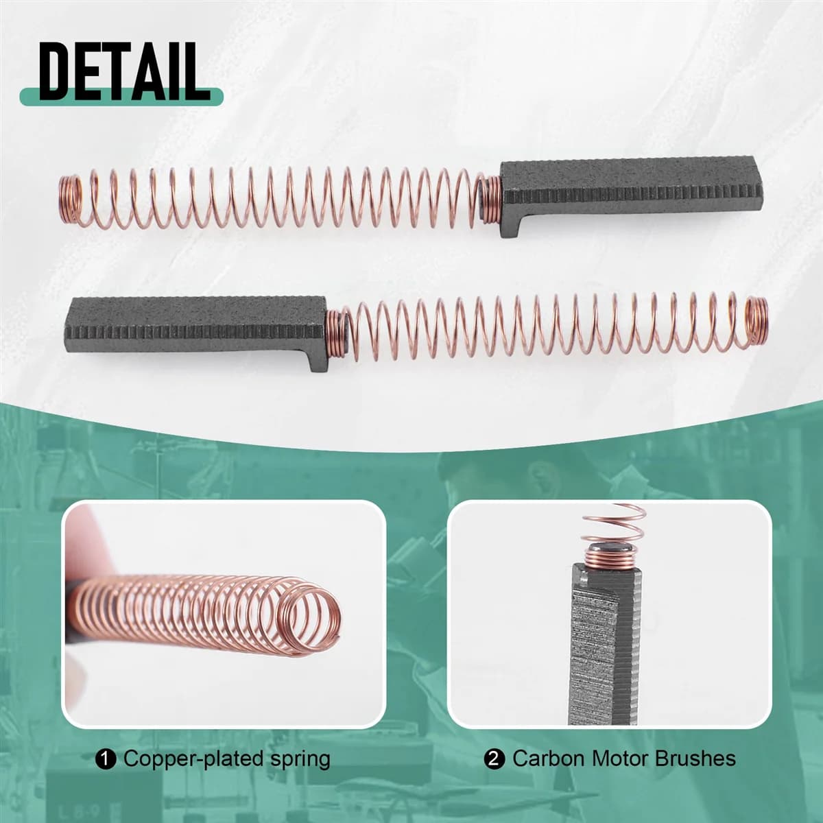 Pièces de rechange de brosses de moteur en carbone, brosse de moteur pour KitchenAid réers, W1038049