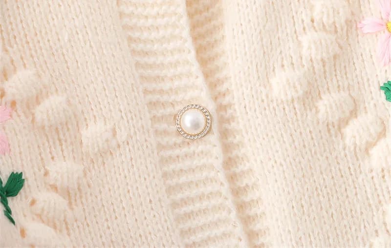 Pull Brodé Épais et Chaud en Tricot pour Femme, Cardigan en Y, Nouveau Design, Printemps-Automne