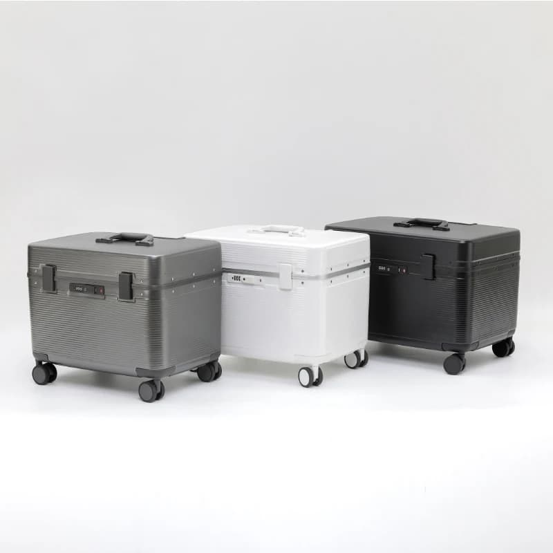 Valise à cadre en alliage d'aluminium, valise à roulettes portable ABS à ouverture supérieure, roues